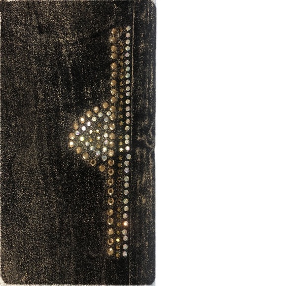 LUXE MODA (8) Black / Gold Embellished Jeans - Picture 4 of 16